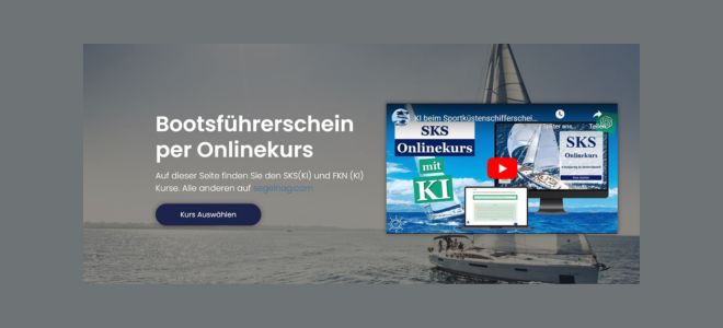 Bootsführerschein per Onlinekurs mit der Segeln AG