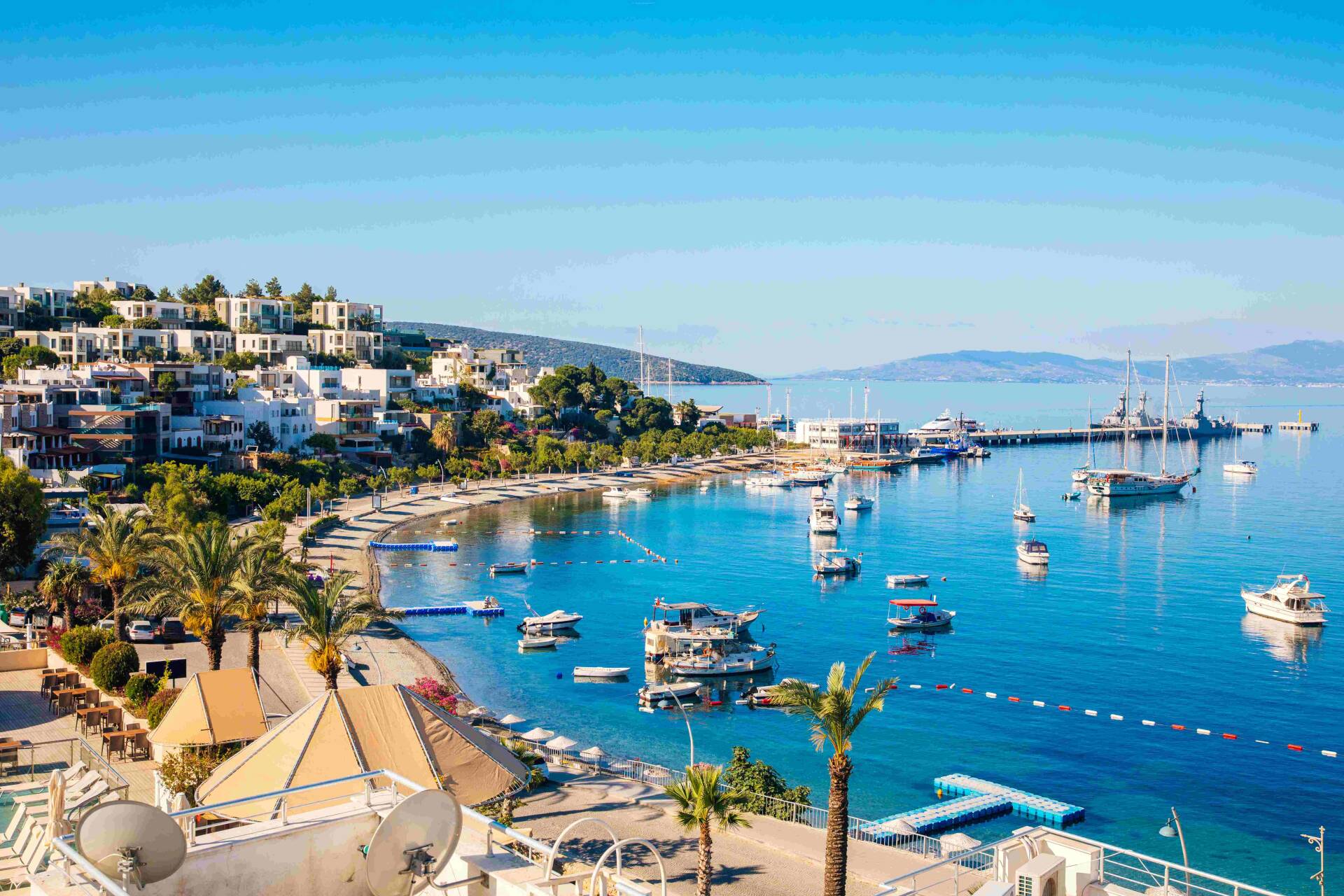 Blick auf die Promenade in Bodrum